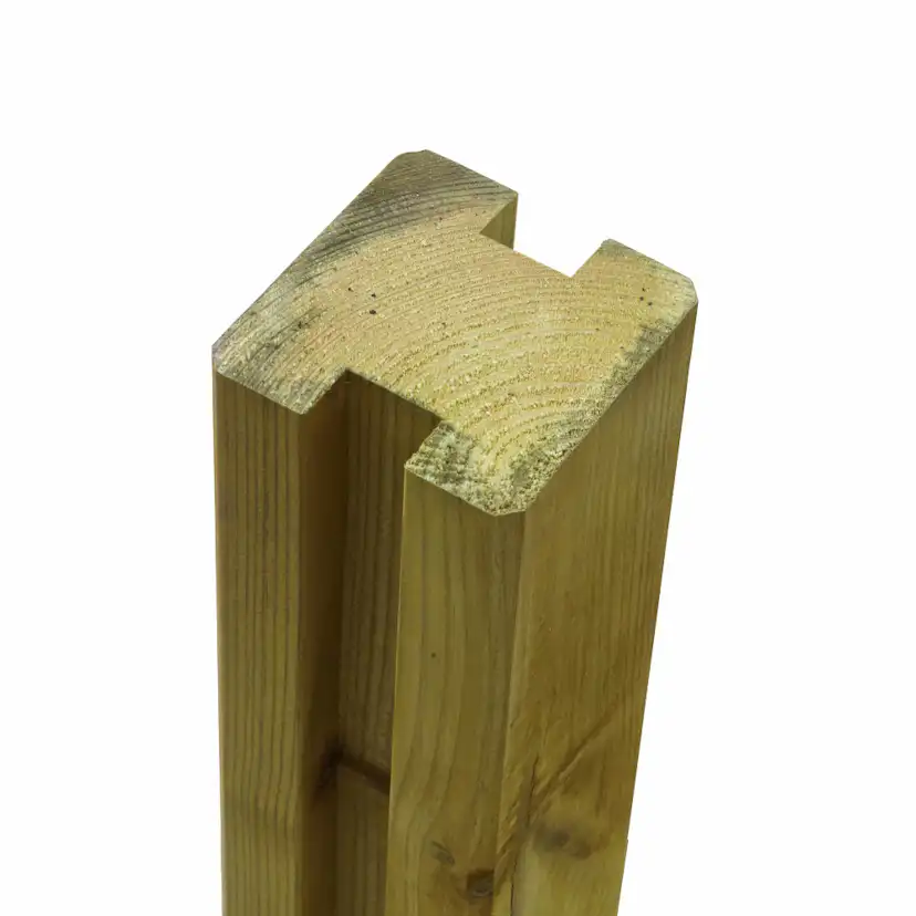 Staketstolpar PLUS Profilstolpe Tryckimpregnerad Furu Trä- 27748-1