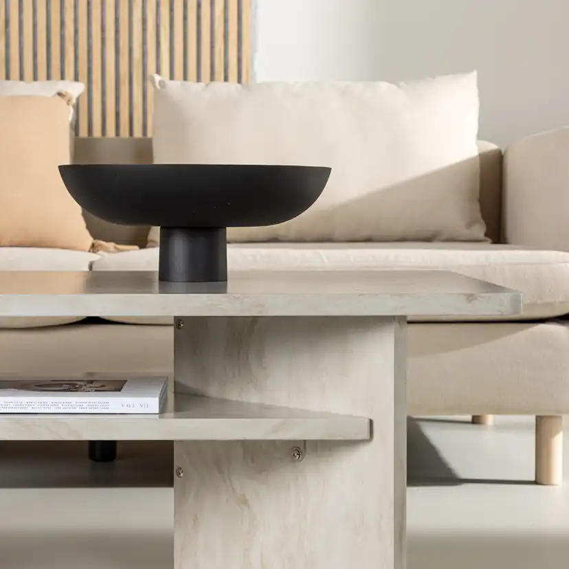 Soffbord Venture Home Ålesund Beige Rektangulärt Vardagsrumsbord