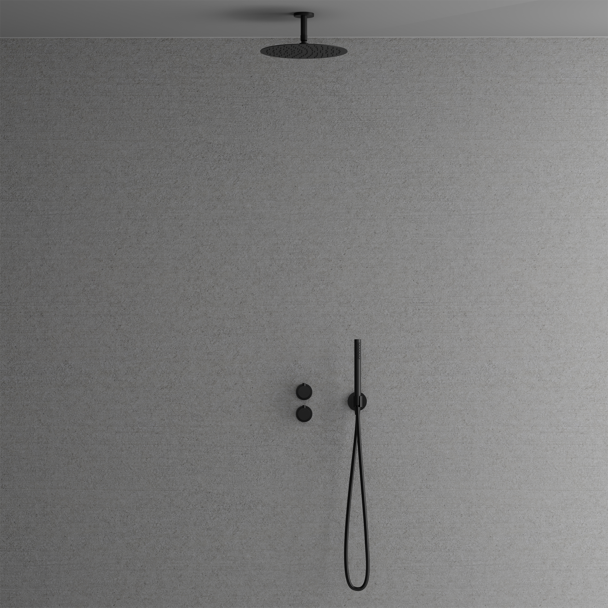 Takduschset Scandtap Steel Harmonized 2Y för Inbyggnad