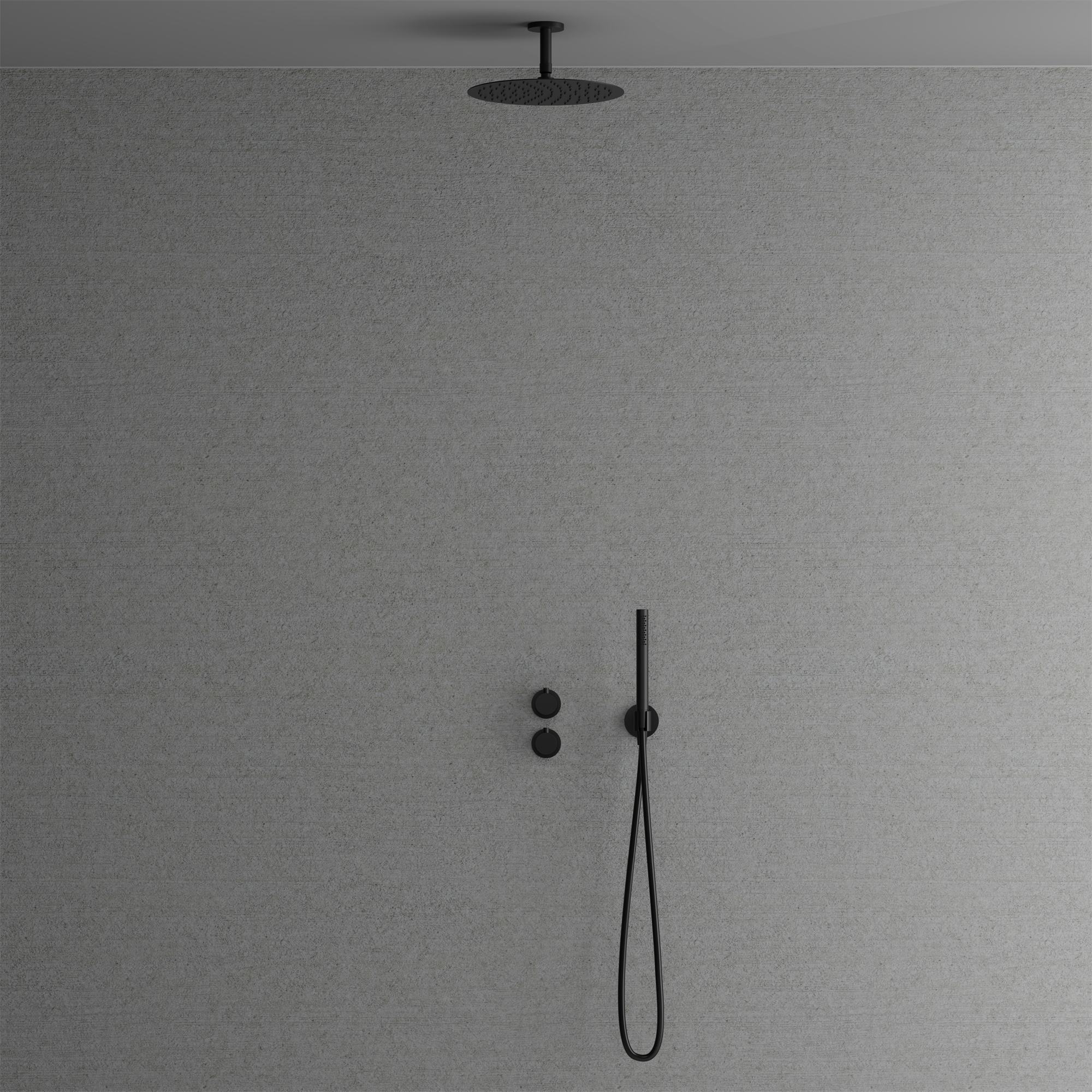 Takduschset Scandtap Steel Harmonized 2Y för Inbyggnad