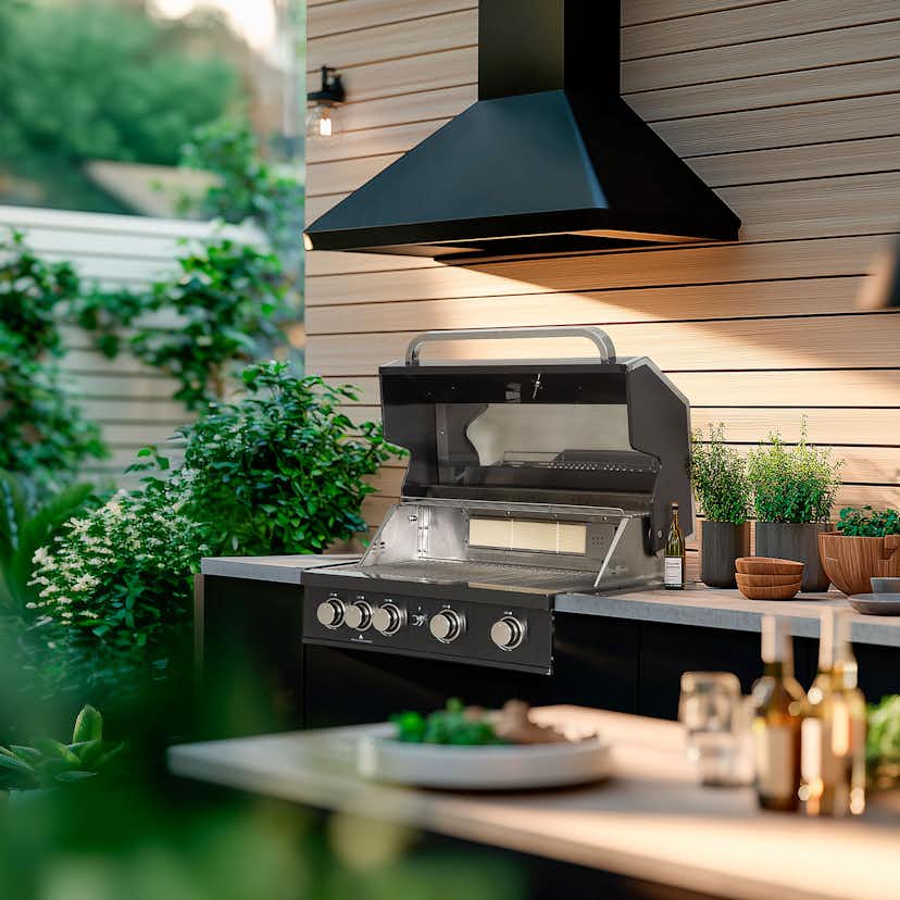 Inbyggnadsgrill Mustang Black Pearl 4