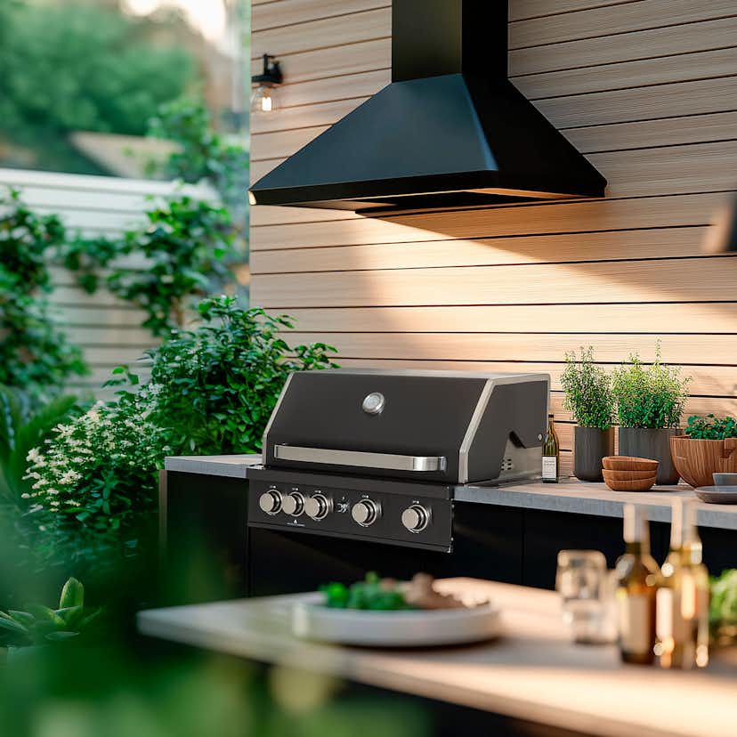 Inbyggnadsgrill Mustang Black Pearl 4