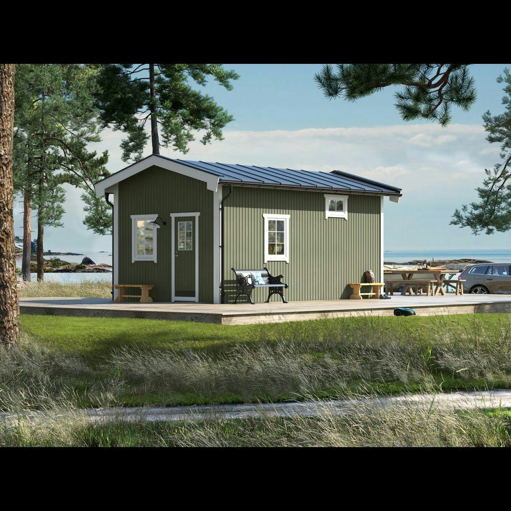 Attefallare Trähuset Paulina med Loft 25 kvm