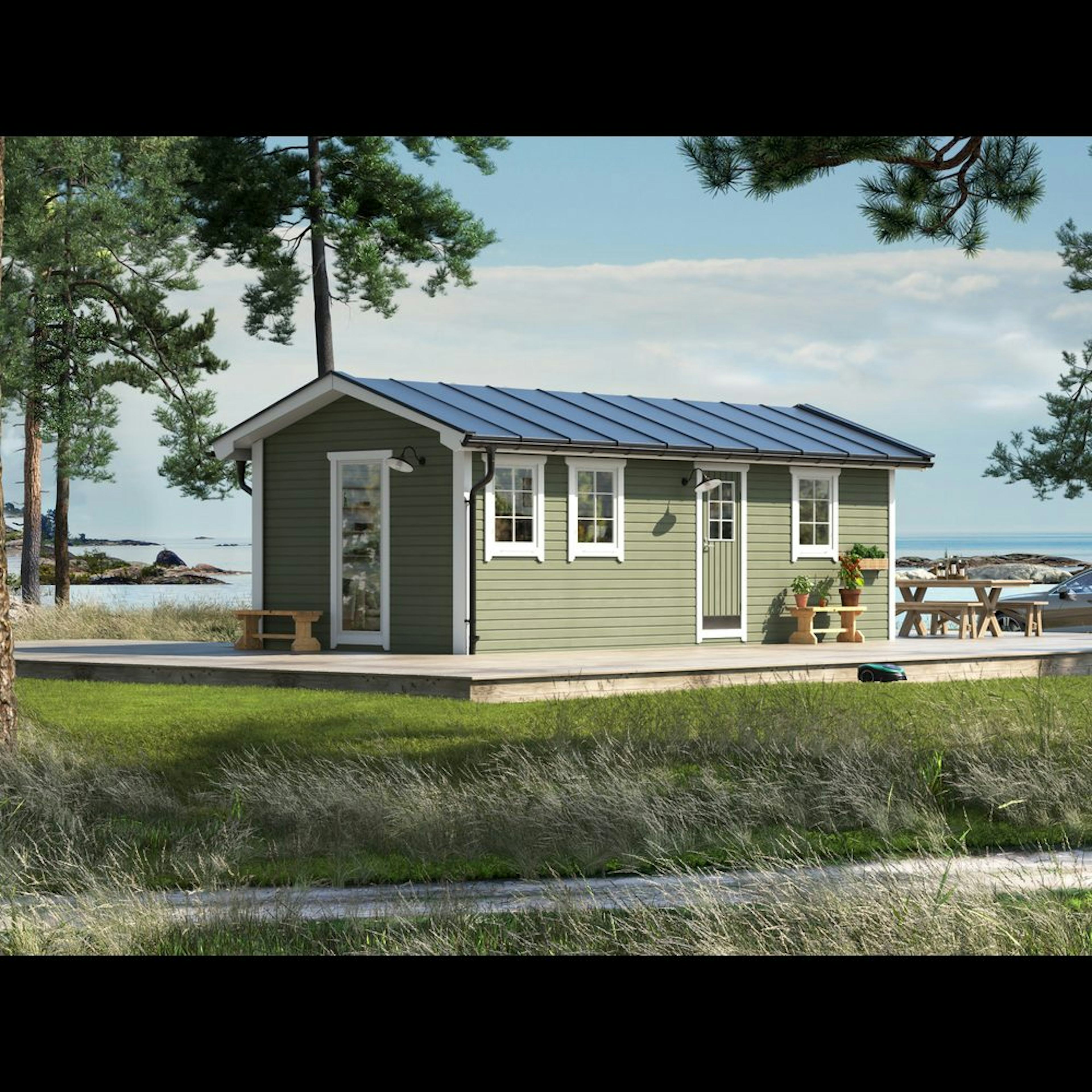 Attefallare Trähuset Arholma 25 kvm