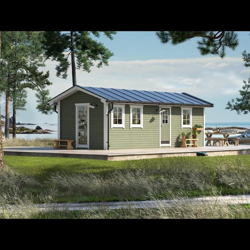Attefallare Trähuset Arholma 25 kvm