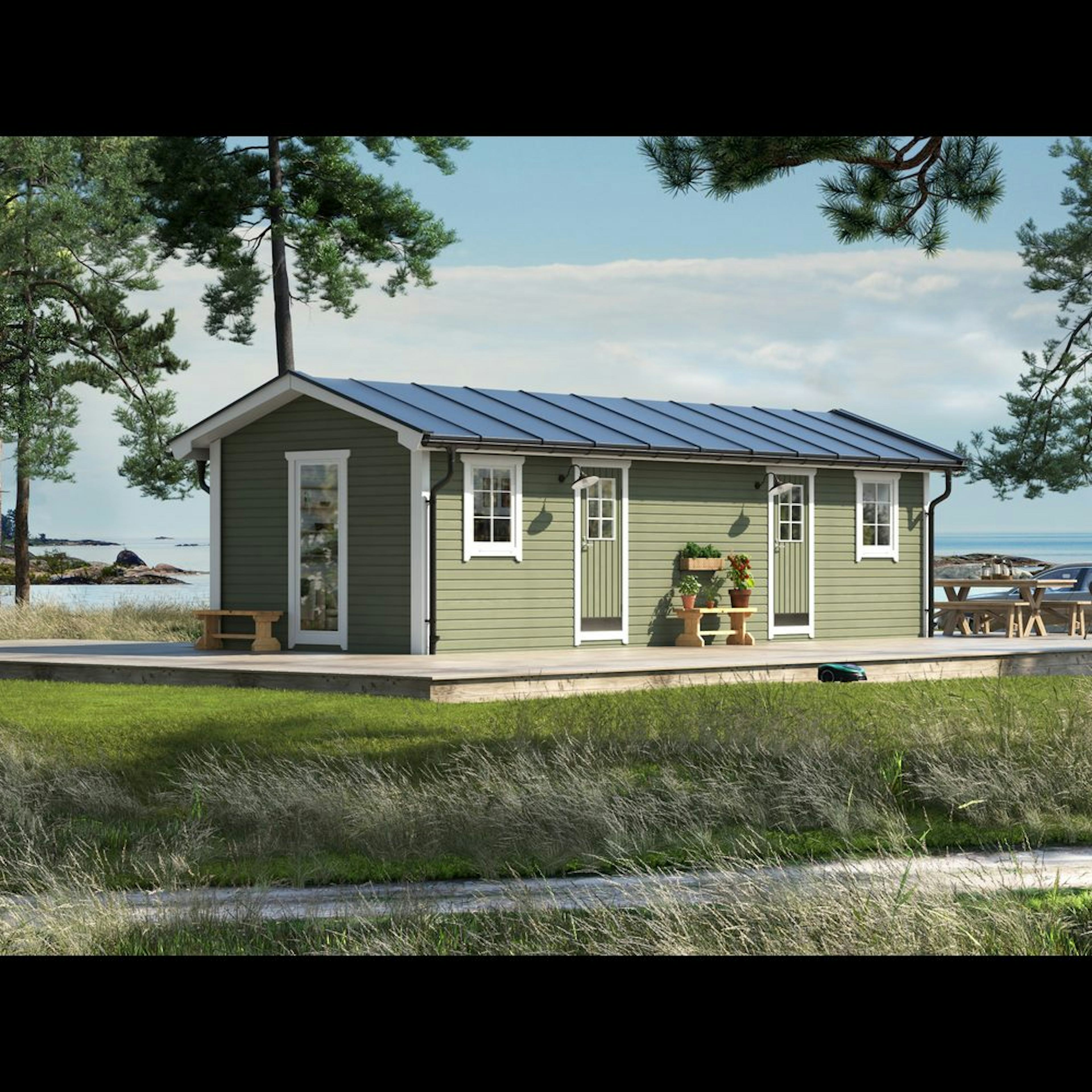 Attefallare Trähuset Arholma 30 kvm