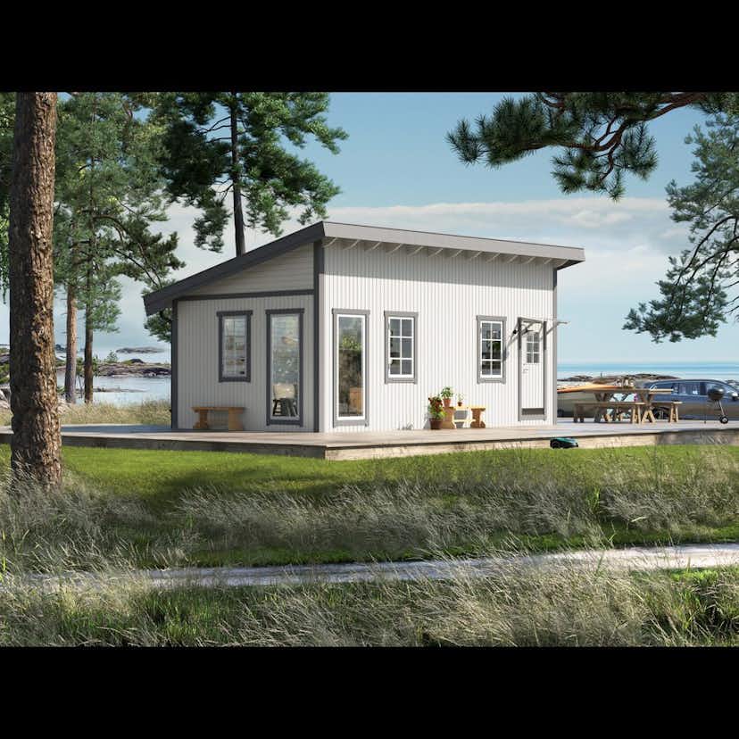 Attefallare Trähuset Pailin 30 kvm