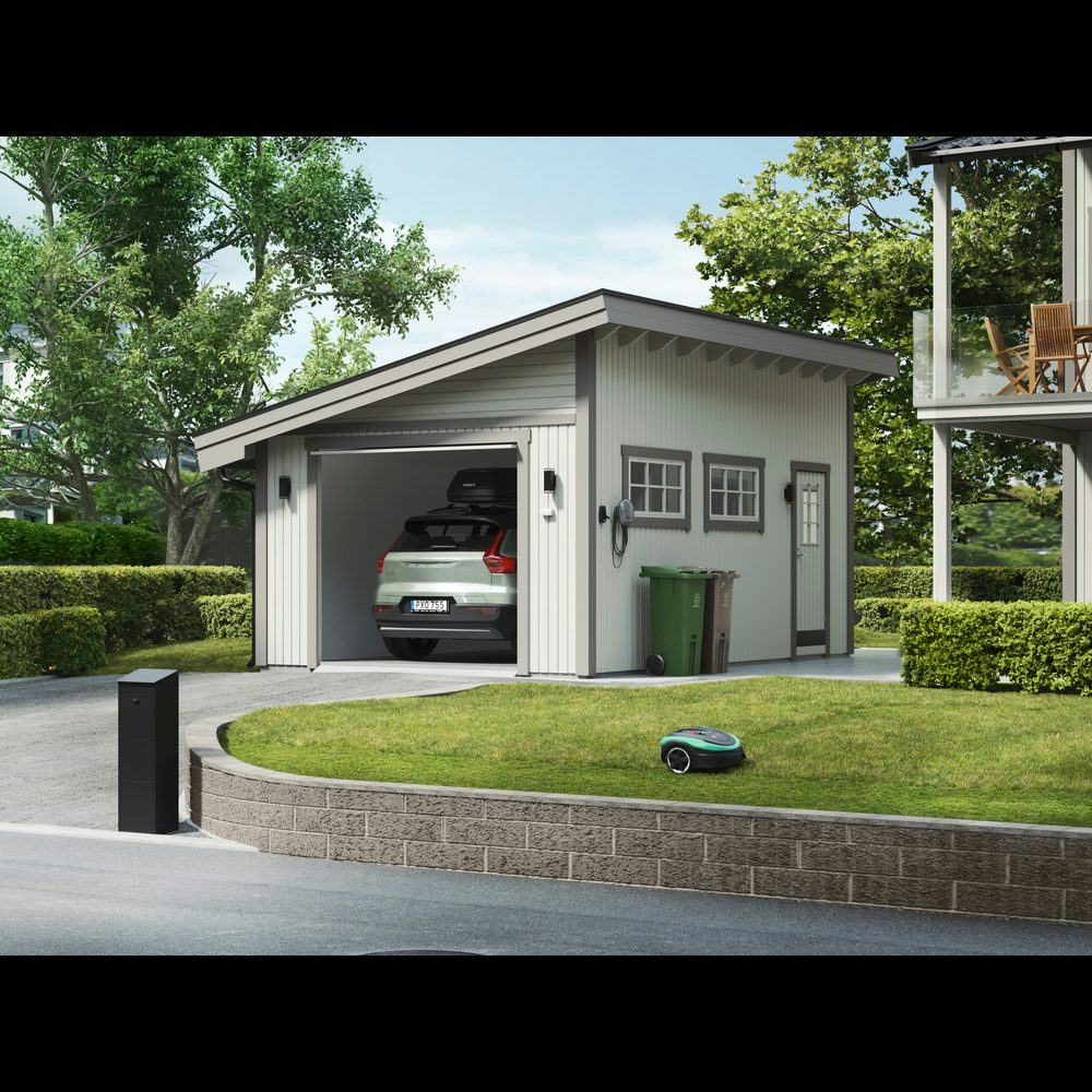 Garage Trähuset Pulpet 25 kvm