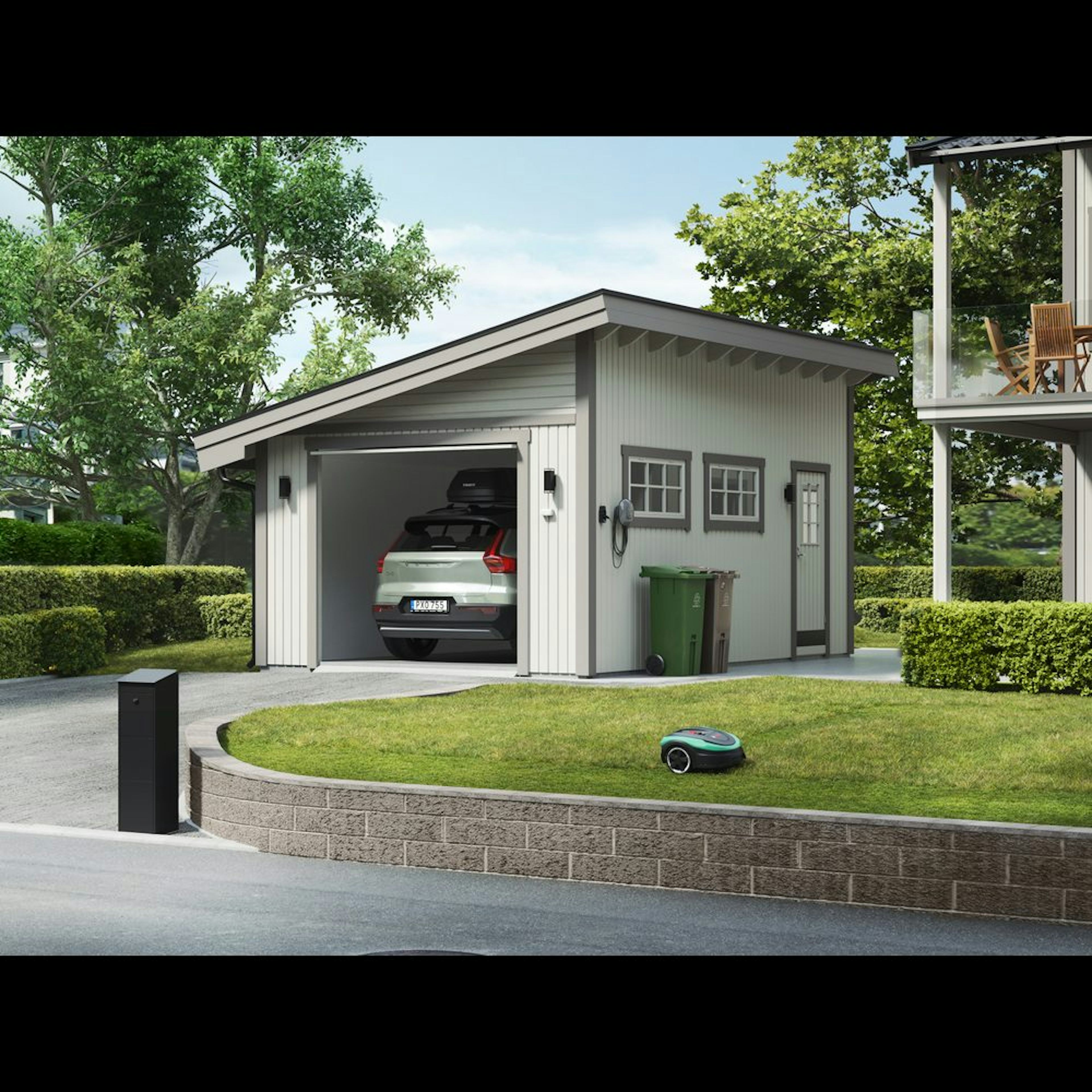 Garage Trähuset Pulpet 25 kvm