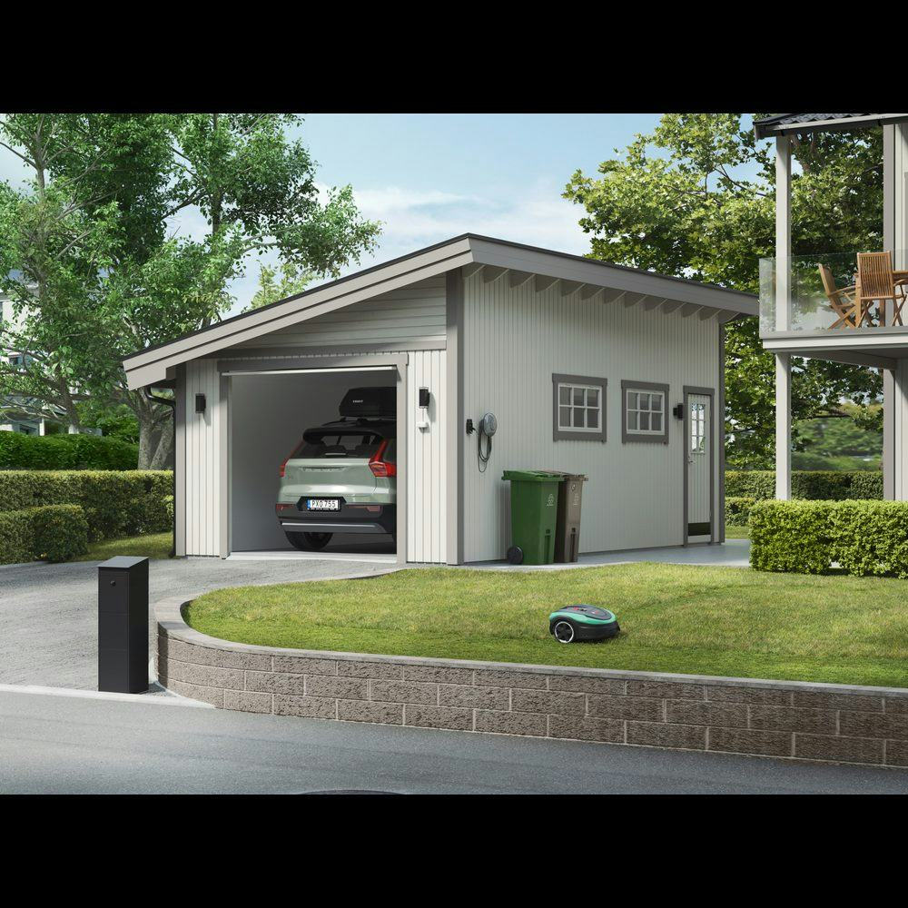 Garage Trähuset Pulpet 30 kvm