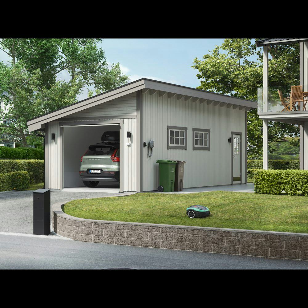 Garage Trähuset Pulpet 35 kvm