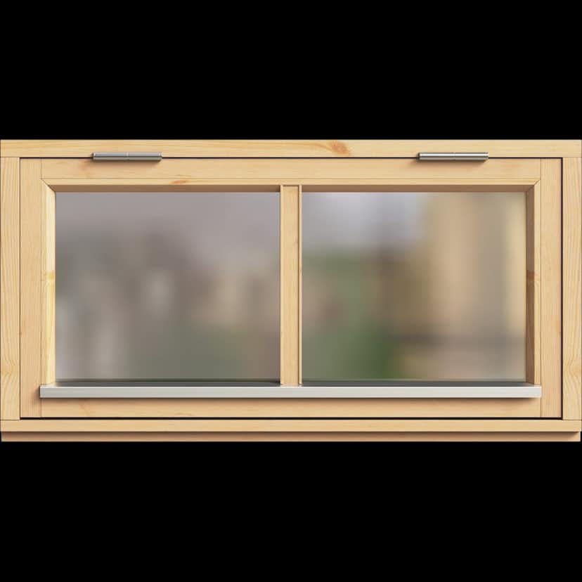 Fönster Trähuset Överkantshängt