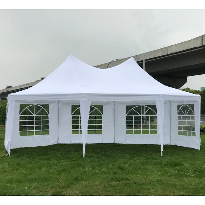 Partytält Green Land 5x6,8 m Octagon