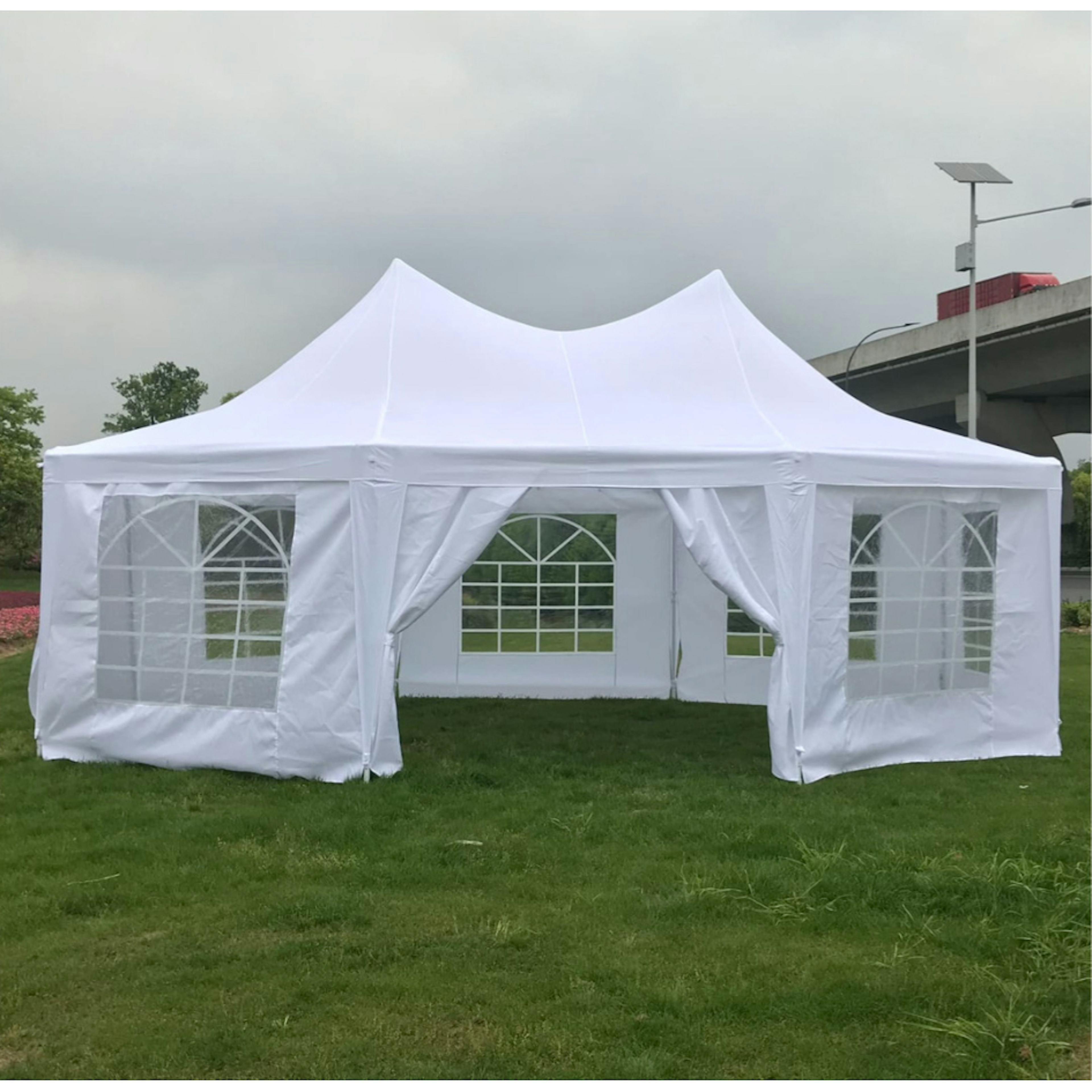 Partytält Green Land 5x6,8 m Octagon