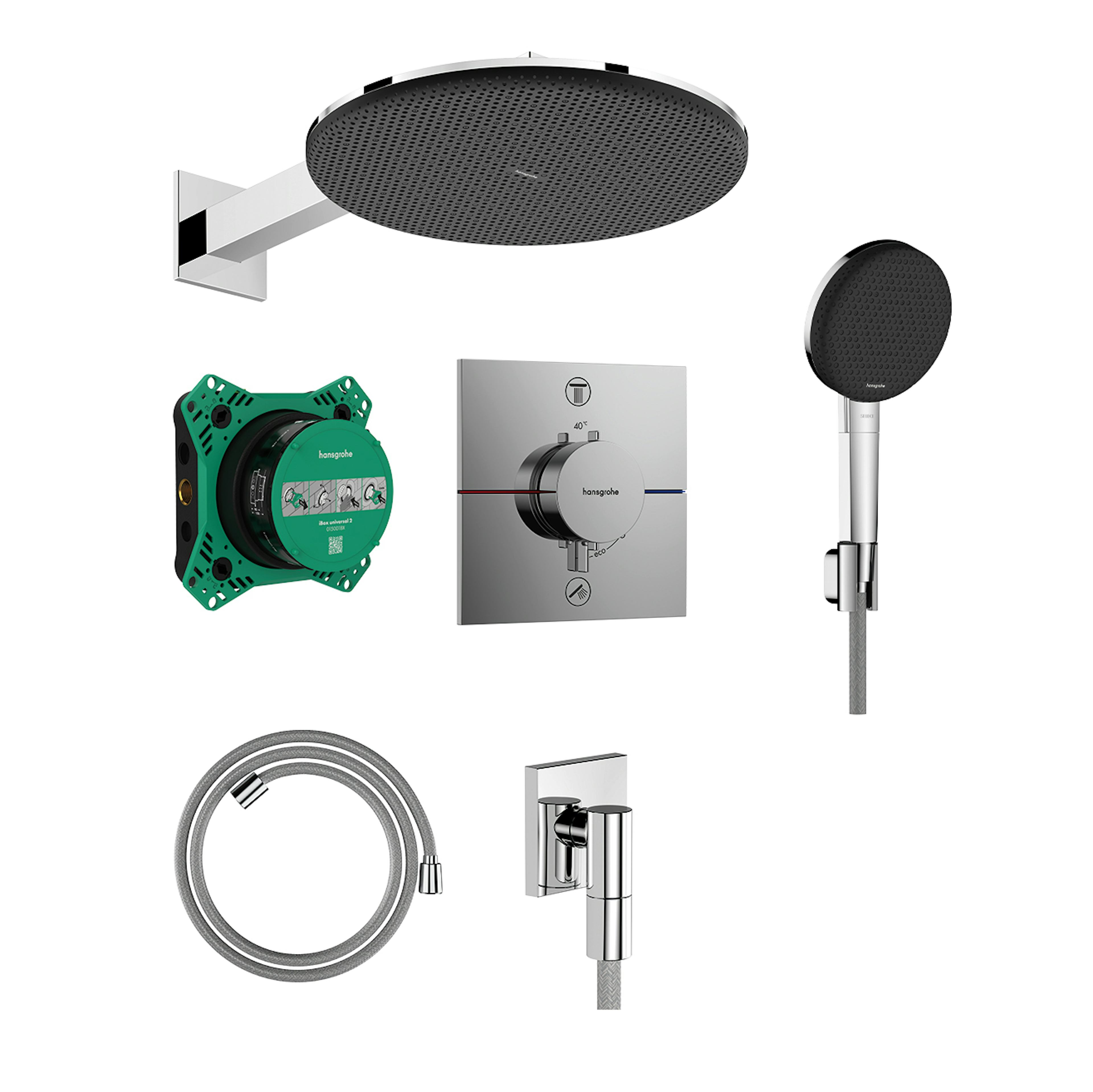 Takduschset Hansgrohe Raindance Alive S 300 1jet för Inbyggnad