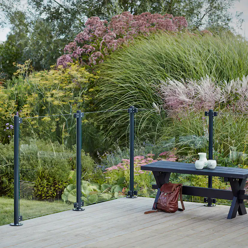 Stålstolpe PLUS till Fundament Ø42,4mm