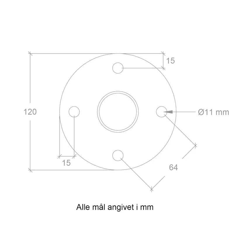 Stålstolpe PLUS till Fundament Ø42,4mm