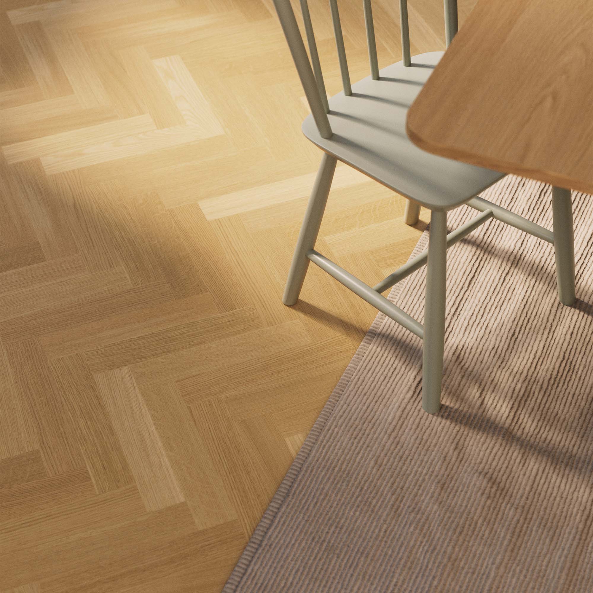 Trägolv Bjelin Härdad EK Stockholm Classic Fiskben Naturell