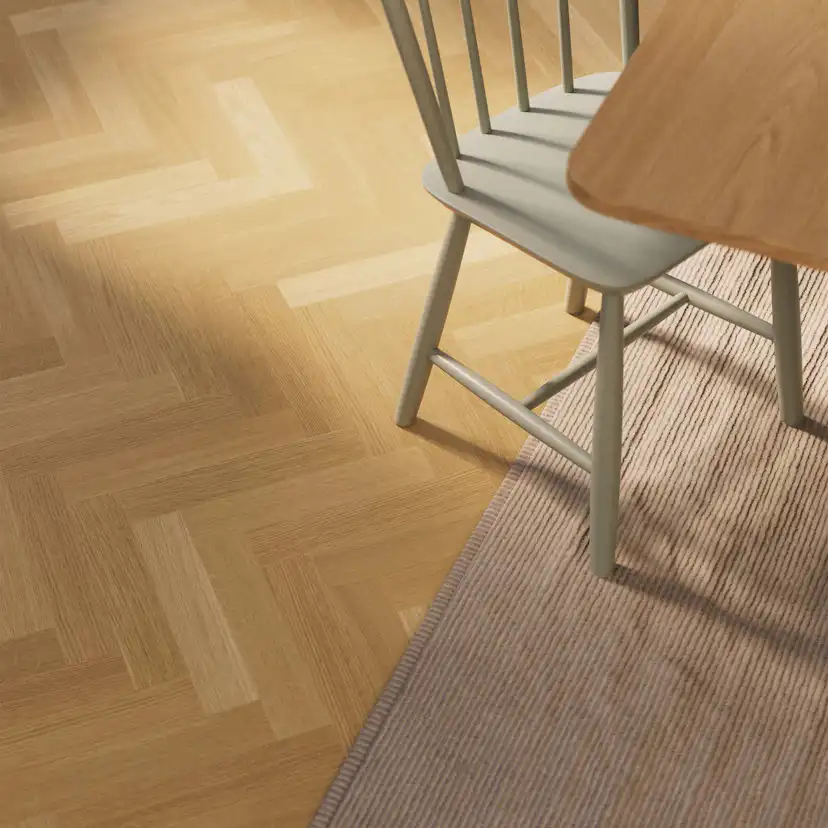 Trägolv Bjelin Härdad EK Stockholm Classic Fiskben Naturell