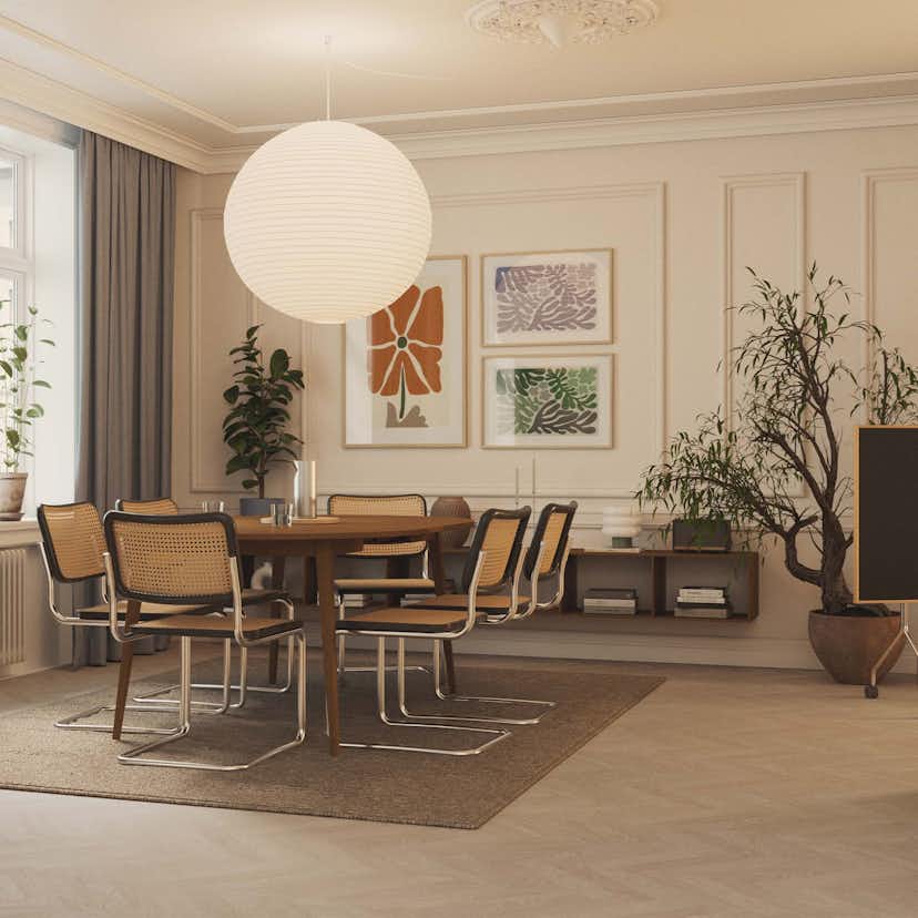 Trägolv Bjelin Härdad Ek Boden Classic Fiskben Powder White