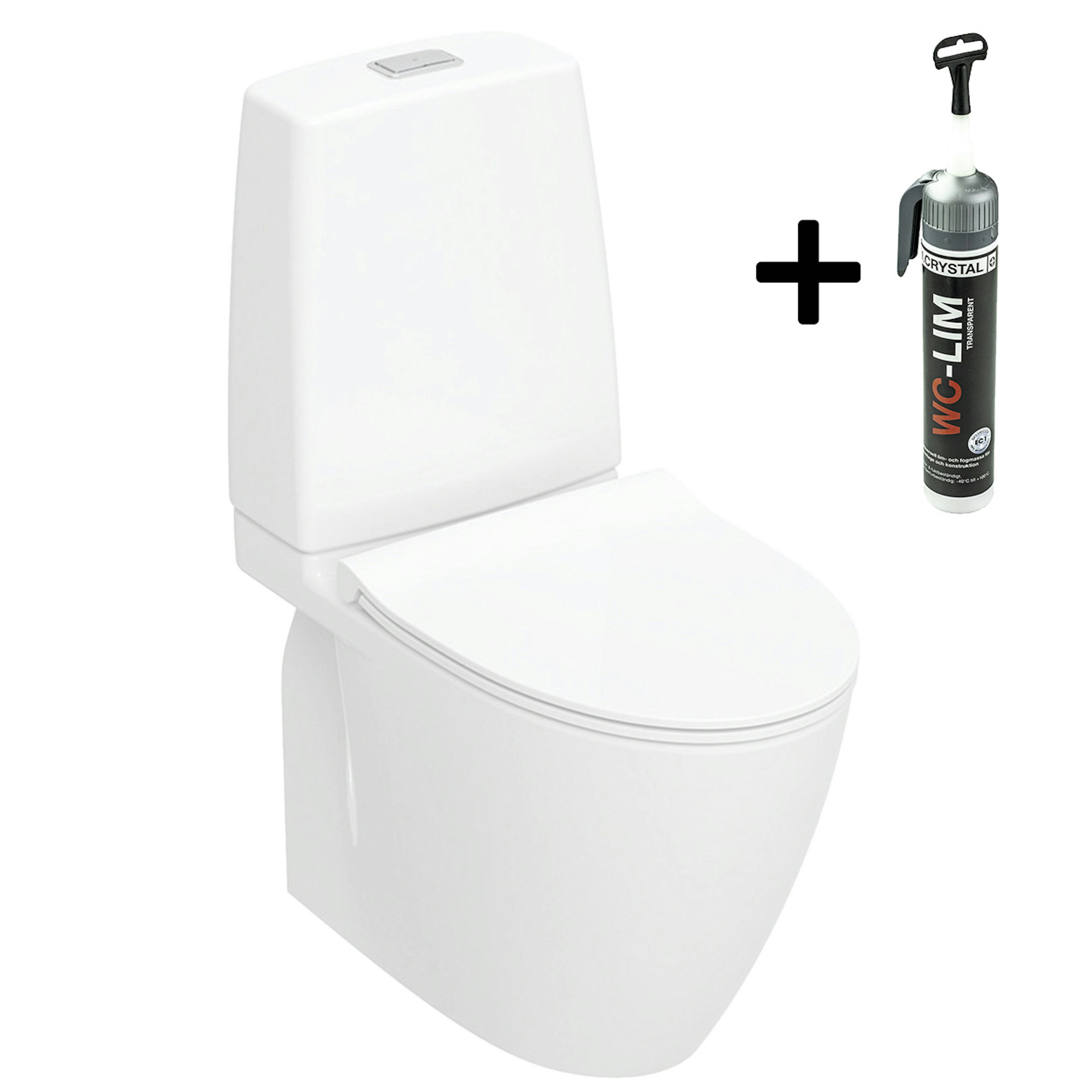 Toalettstol Ifö Spira Art 6250 Turboflush med WC-Lim