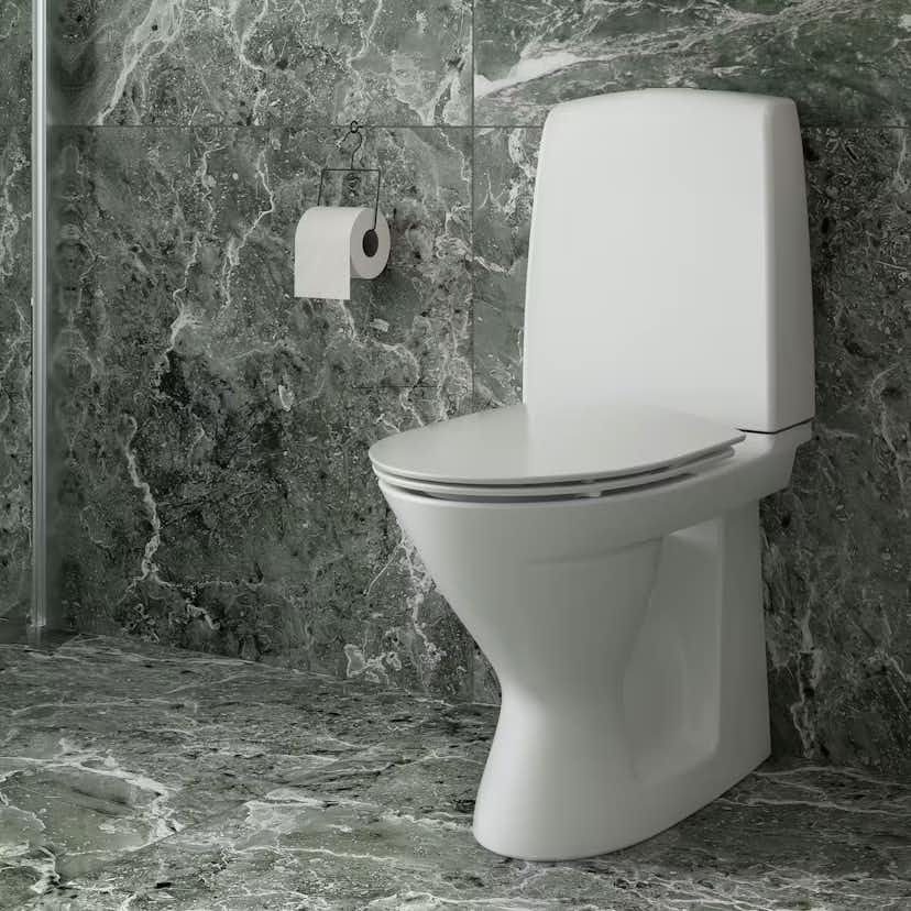 Toalettstol Ifö Spira 6260 Rimfree med WC-Lim