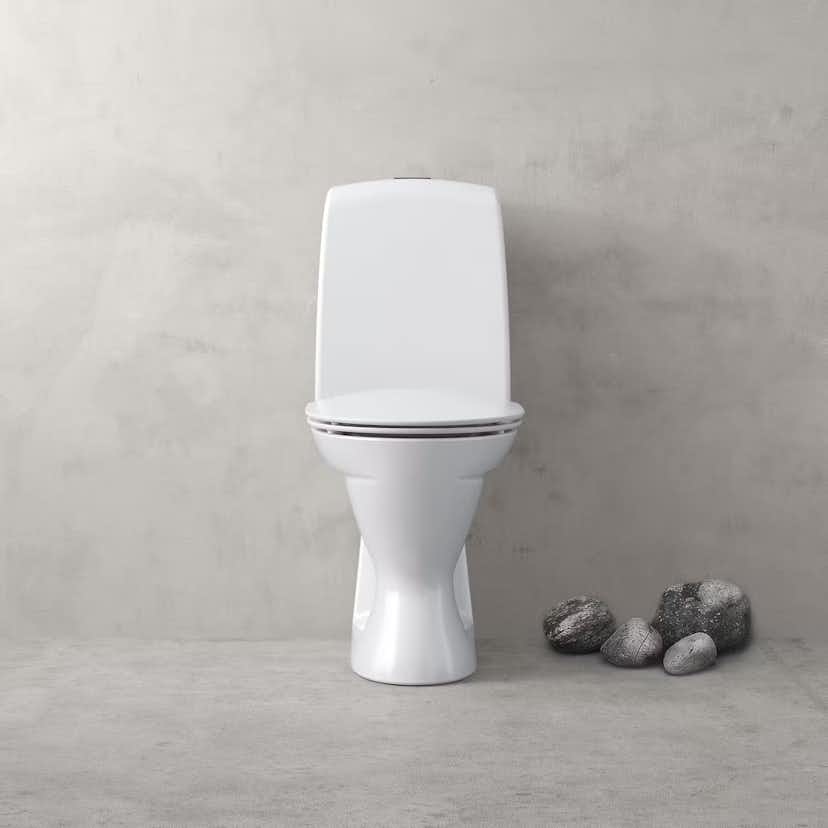 Toalettstol Ifö Spira 6260 Rimfree med WC-Lim