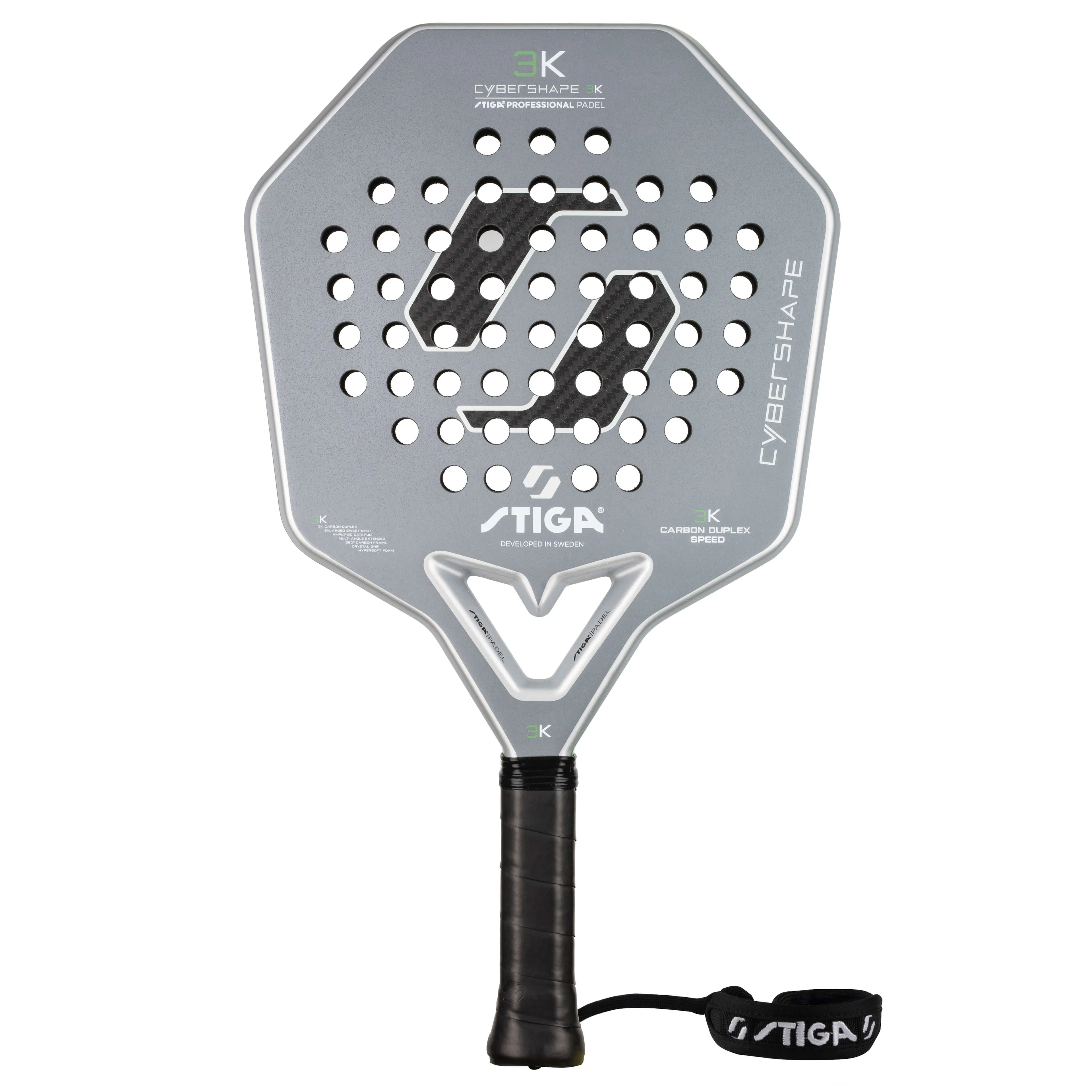 Padelracket STIGA Sports 3K 2 Cybershape Grey