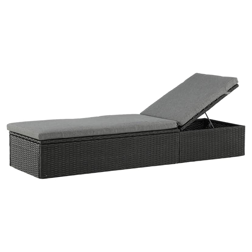 Solsäng Venture Home Quad Svart Konstrotting Utomhus