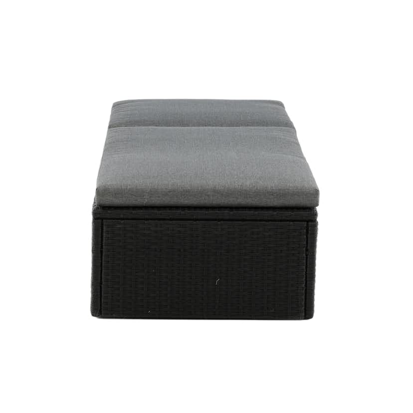 Solsäng Venture Home Quad Svart Konstrotting Utomhus