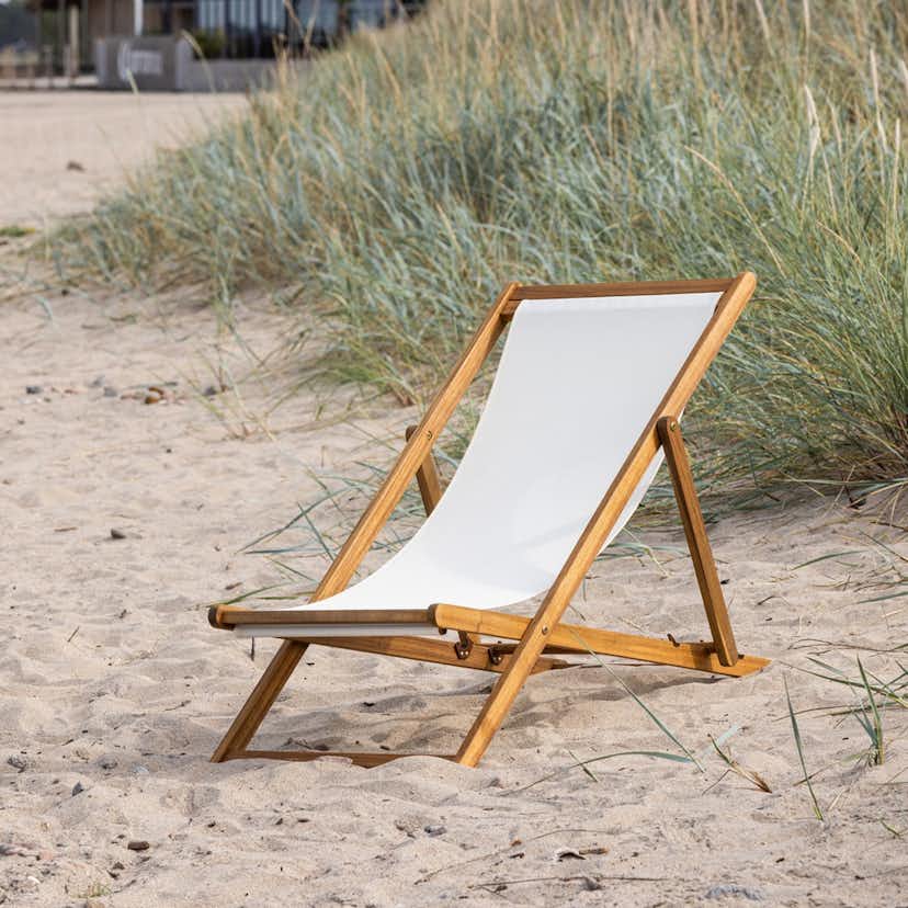 Loungestol Utomhus Venture Home Peachy Justerbar & Hopfällbar Solstol i Trä