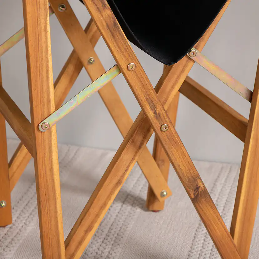 Trädgårdsstol Venture Home Molda Akacia Trästol 2-pack för Utomhusbruk