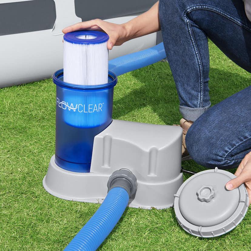 Poolpump Bestway Flowclear Transparent Filterpump Flöde 5678 l/h