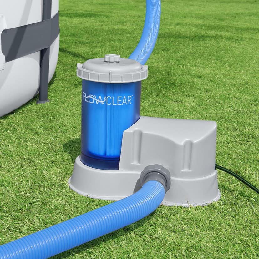 Poolpump Bestway Flowclear Transparent Filterpump Flöde 5678 l/h