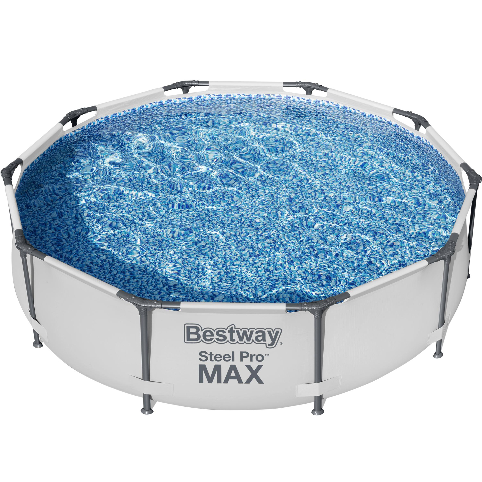 Stålramspool Bestway Steel Pro Max Ø3m Ovanmarkspool Grå