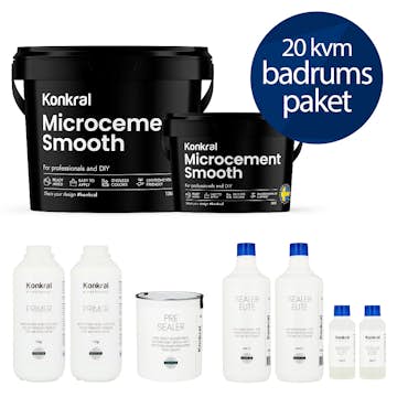 Microcement Konkral Badrumspaket 20 kvm
