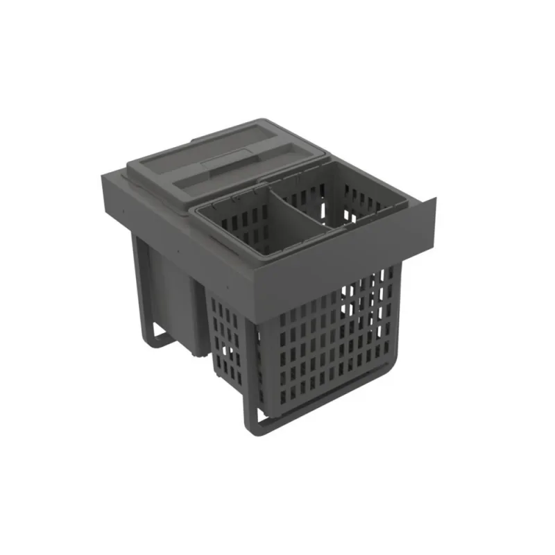 Källsorteringskärhållare Beslag Design Select Base Eco Mörkgrå