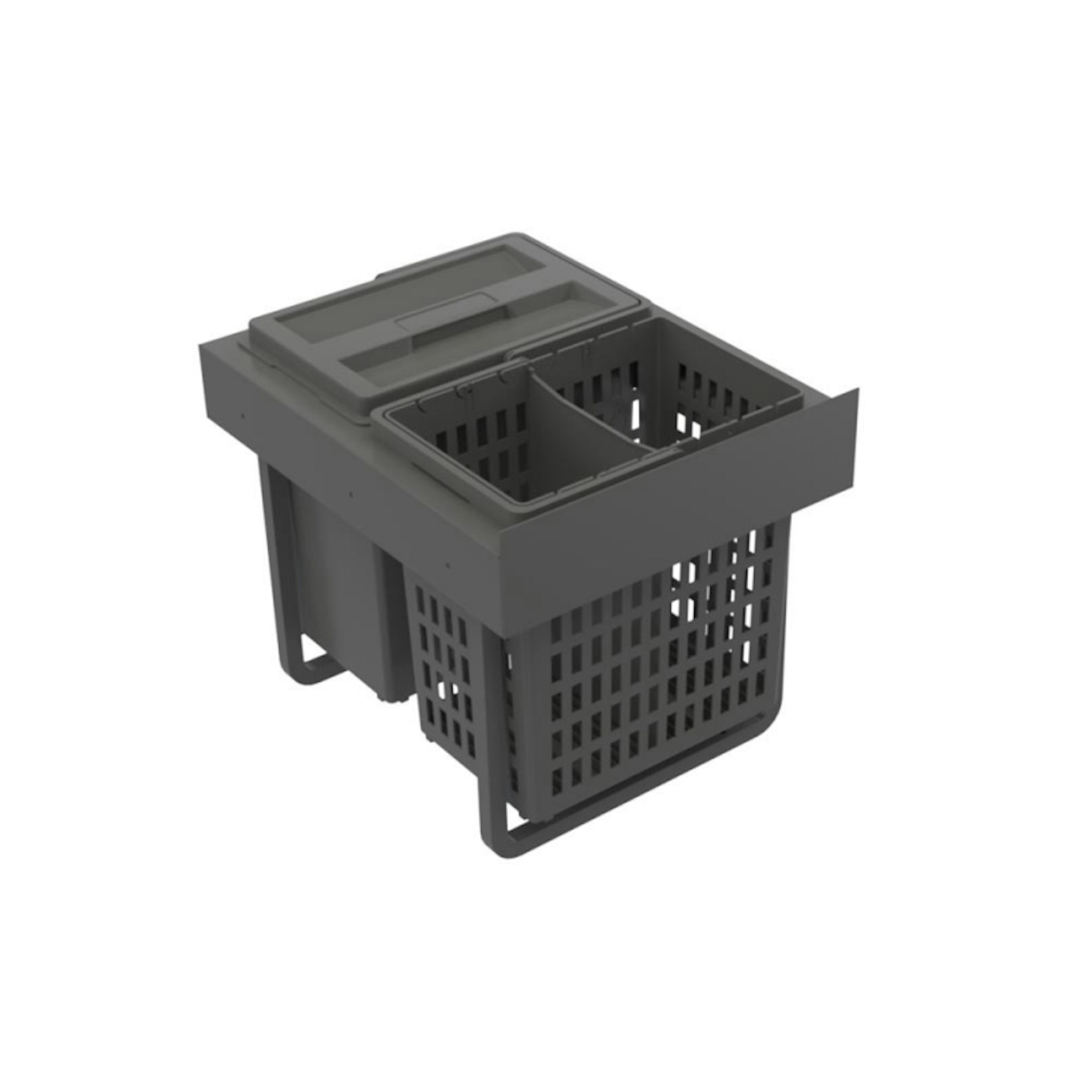 Källsorteringskärhållare Beslag Design Select Base Eco Mörkgrå