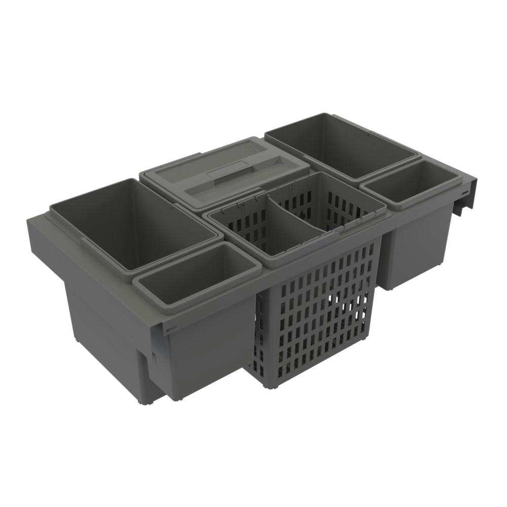 Källsorteringskärhållare Beslag Design Trend Highside 800 Eco Mörkgrå