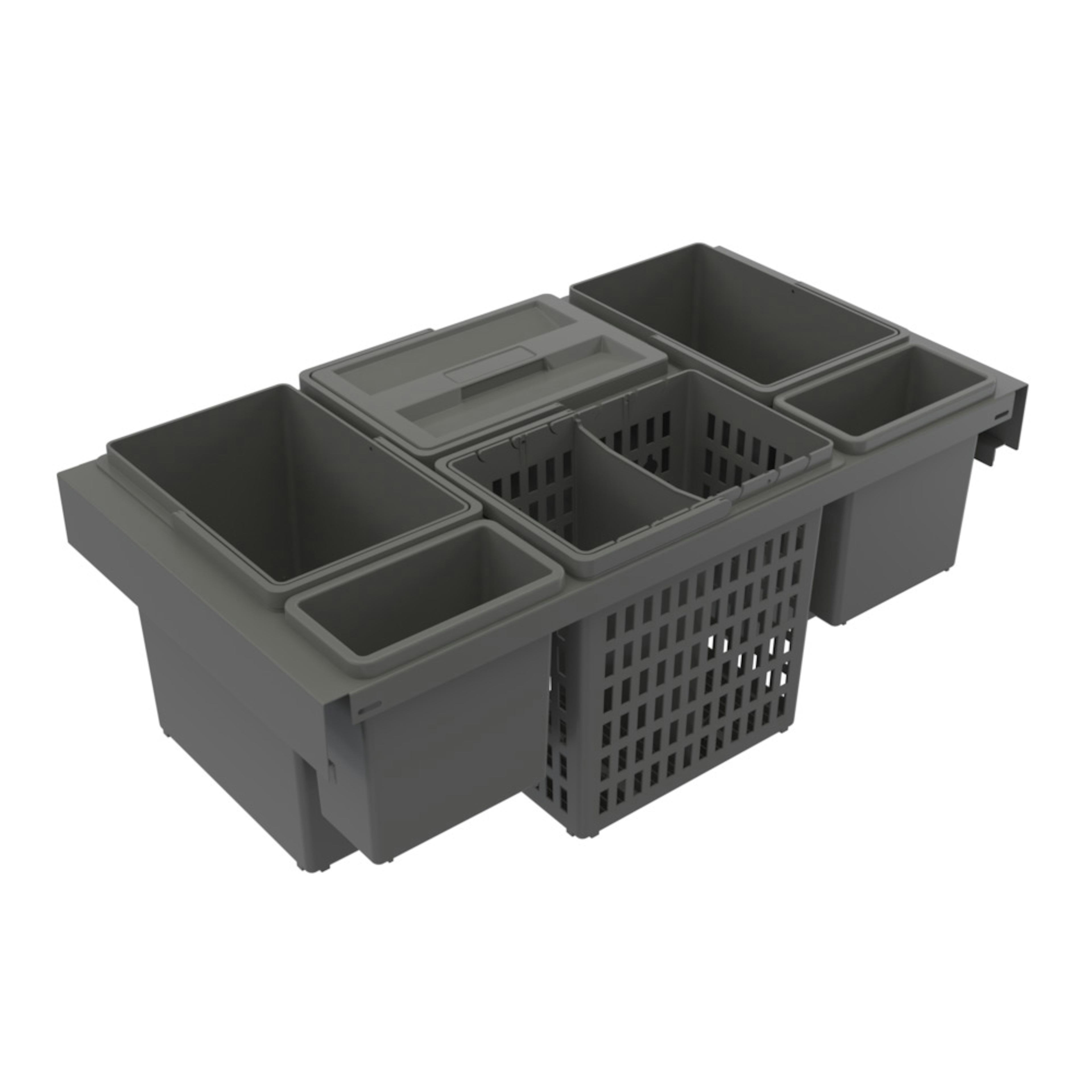 Källsorteringskärhållare Beslag Design Trend Highside 800 Eco Mörkgrå