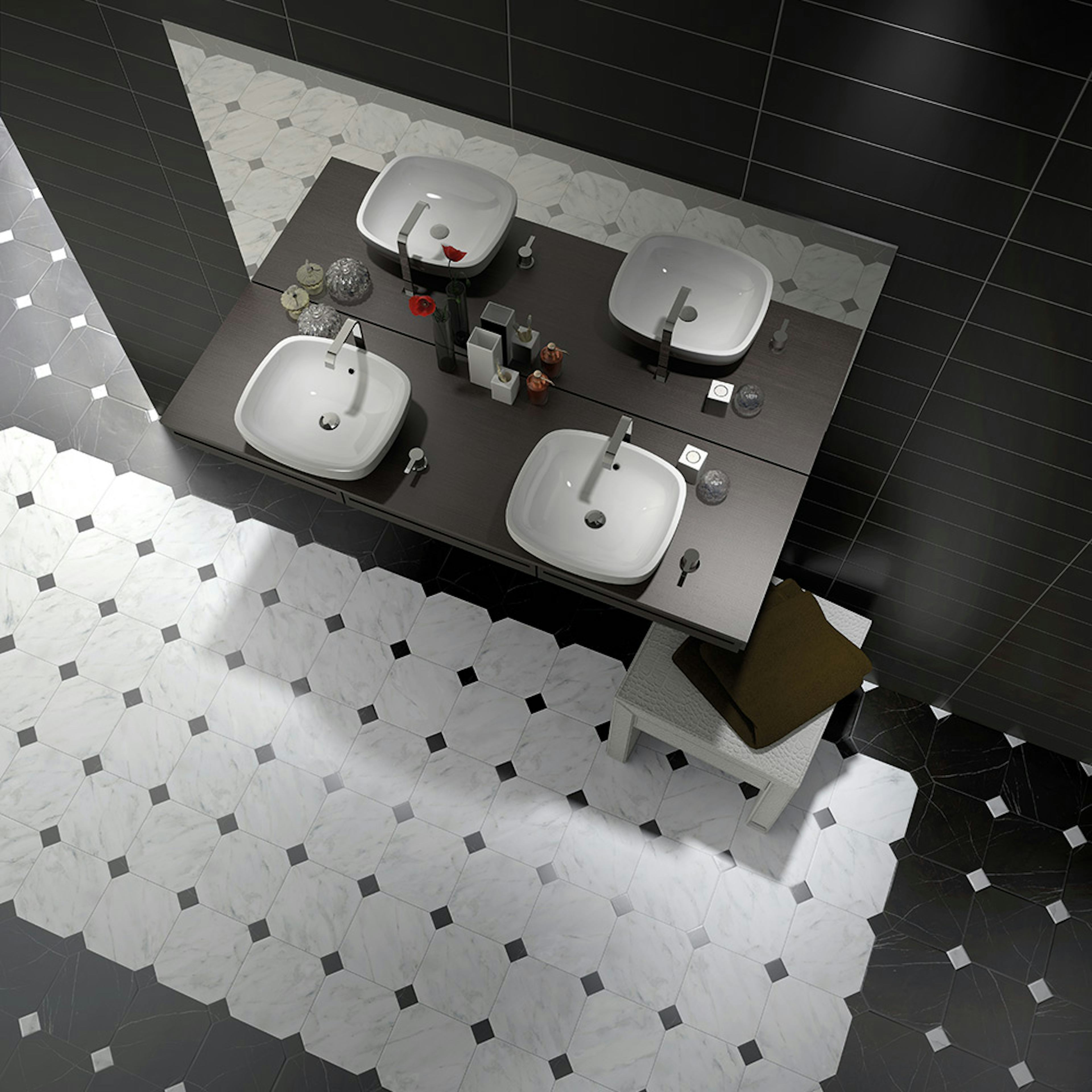 Klinker Lhådös Life Vit Marmor 20x20 cm