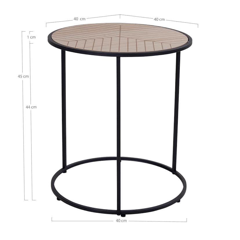 Sidobord House Nordic Bergamo Ø40 cm