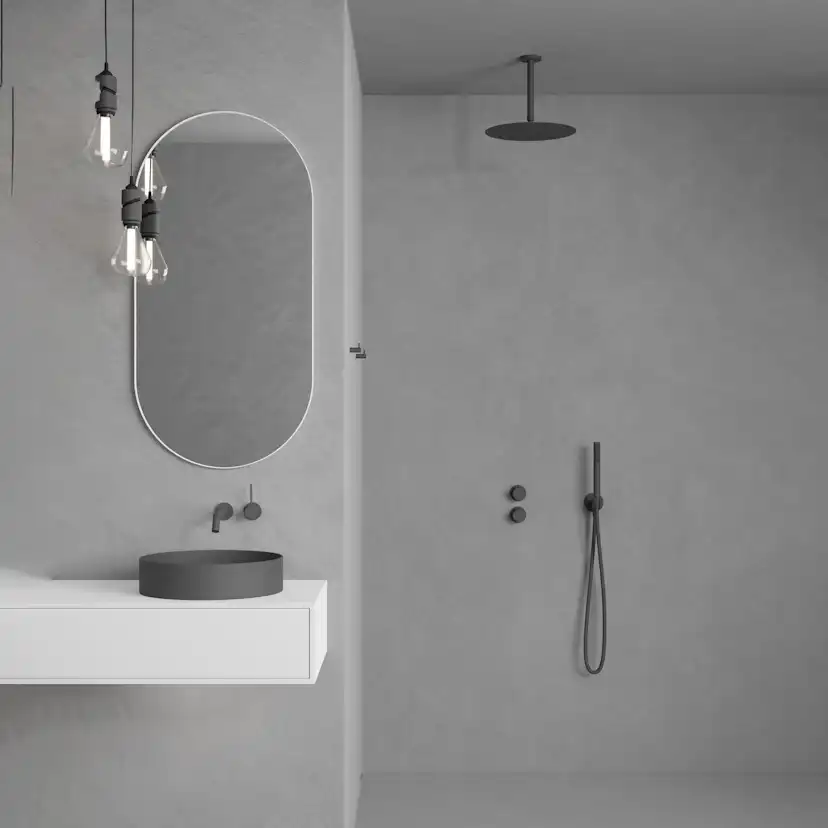 Takduschset Scandtap Steel Harmonized 2Z för Inbyggnad