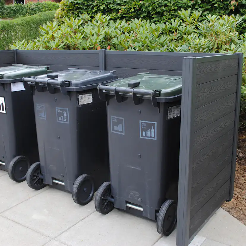 Staket Hortus Till Sopkärl Komposit Roma 121x256x95 cm