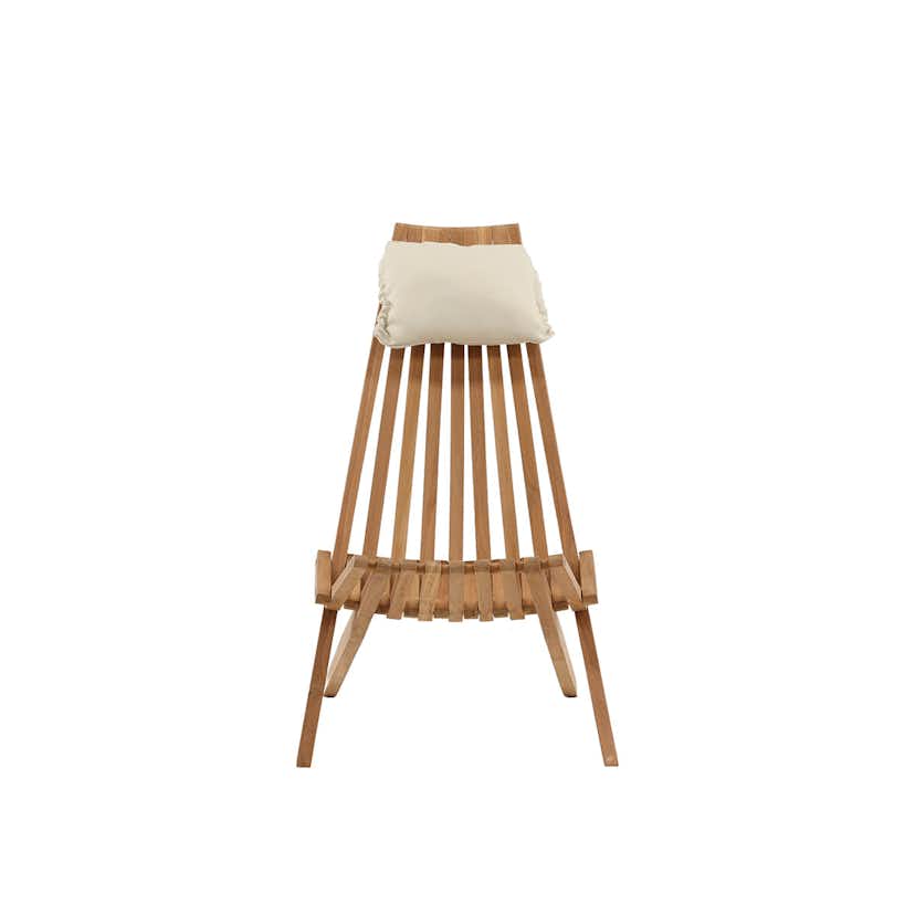 Loungestol Venture Home Kenya Utomhus, Klassisk Trästol i Teak