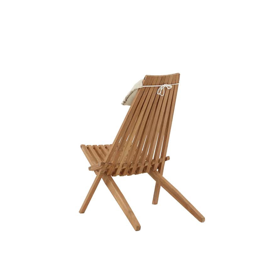 Loungestol Venture Home Kenya Utomhus, Klassisk Trästol i Teak