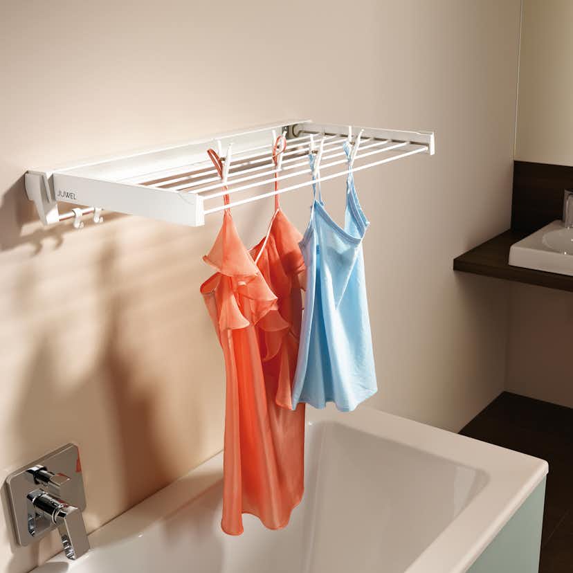Torkställning Juwel Artdry Väggmonterad & Hopfällbar 70 cm Vit Stål