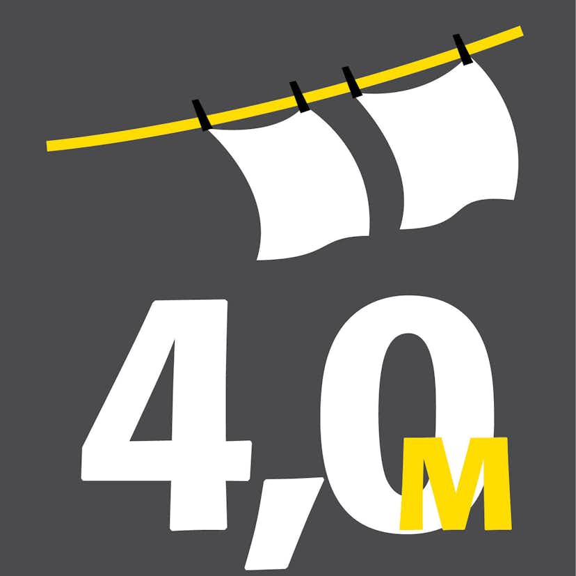 Torkställning Juwel Artdry Väggmonterad & Hopfällbar 70 cm Vit Stål