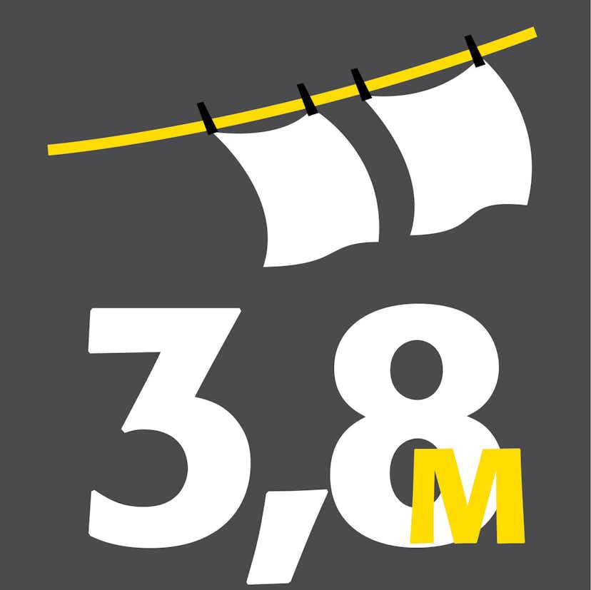 Torkställning Juwel Vägghängd & Hopfällbar 60 cm Stål Silver