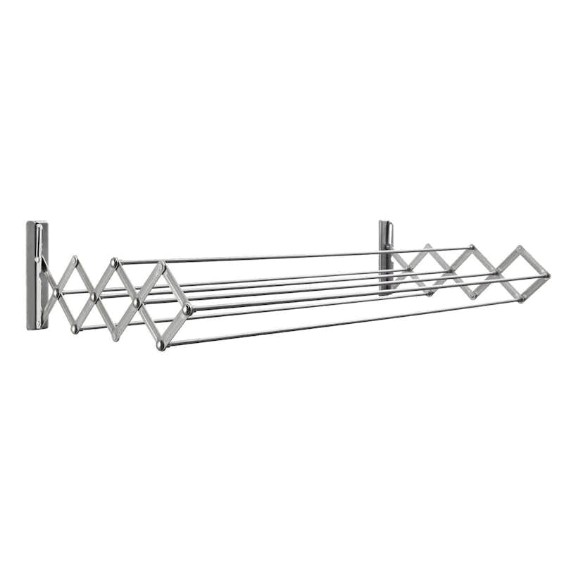 Torkställning Juwel Vägghängd & Hopfällbar 100 cm Stål Silver